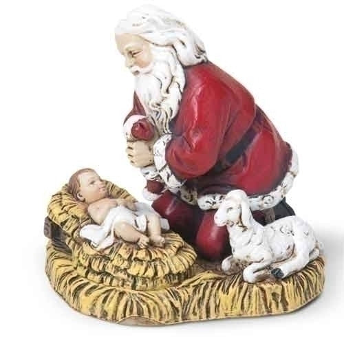 Kneeling Santa Ornament 2.5"
