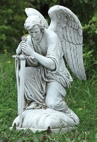 Kneeling Male Angel Statue