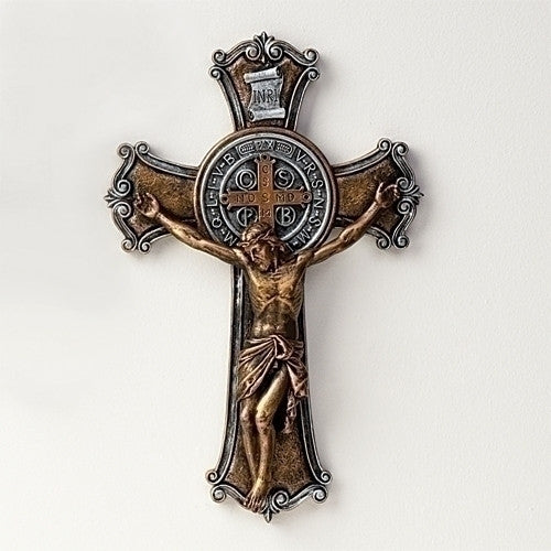 Benedict Crucifix Two Tone - 10.25"