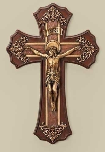 French Victorian Crucifix  10.25"
