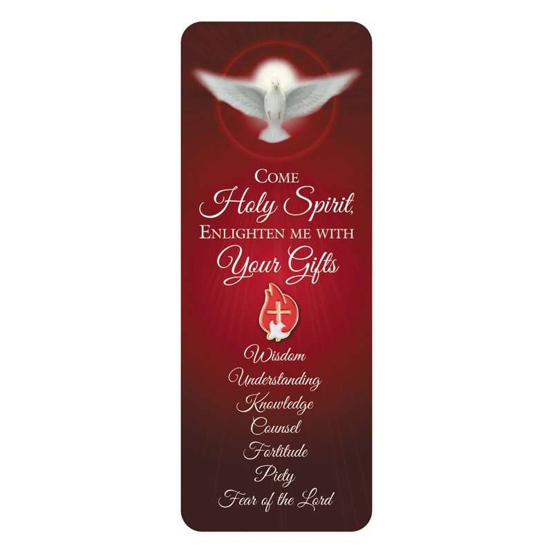Gifts of the Holy Spirit Confirmation Lapel Pin with Bookmark