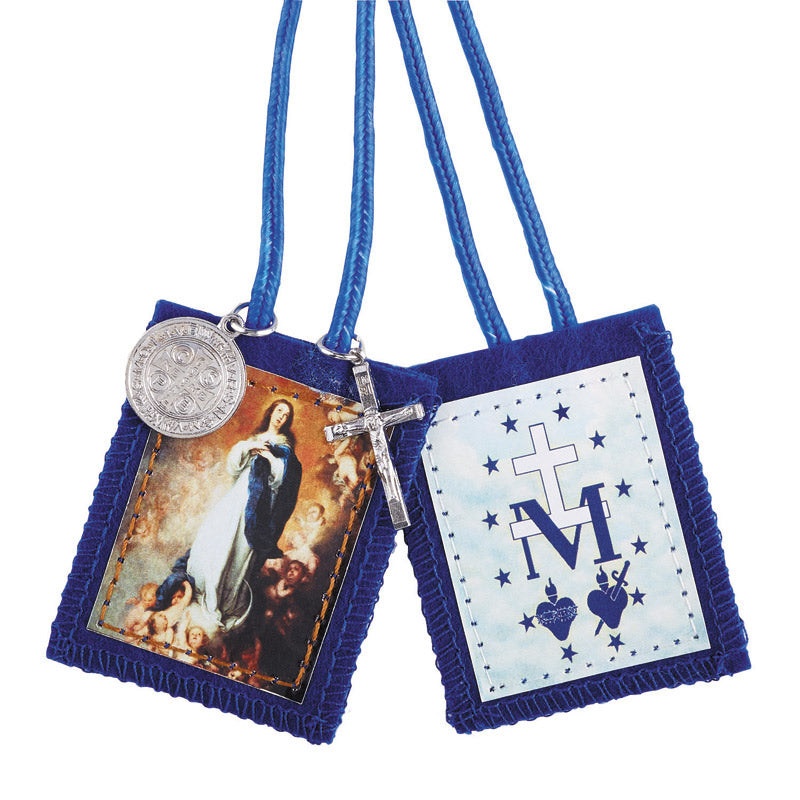 Immaculate Conception Scapular with Medals