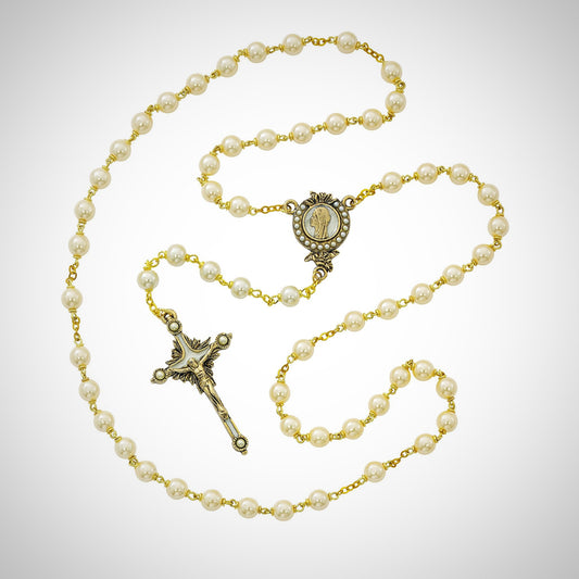 Imitation Pearls of Mary Rosary