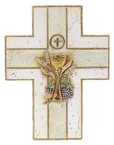 Cross with Chalice for Wall Hanging