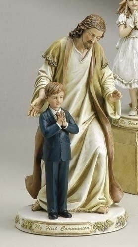 Jesus With Boy Statue