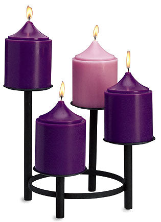 Tiered Advent Candle Wreath.