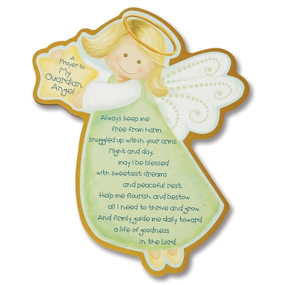 Prayer to My Guard Angel Wall Plaque