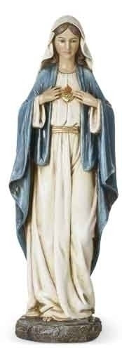 Immaculate Heart Of Mary Statue - 14"