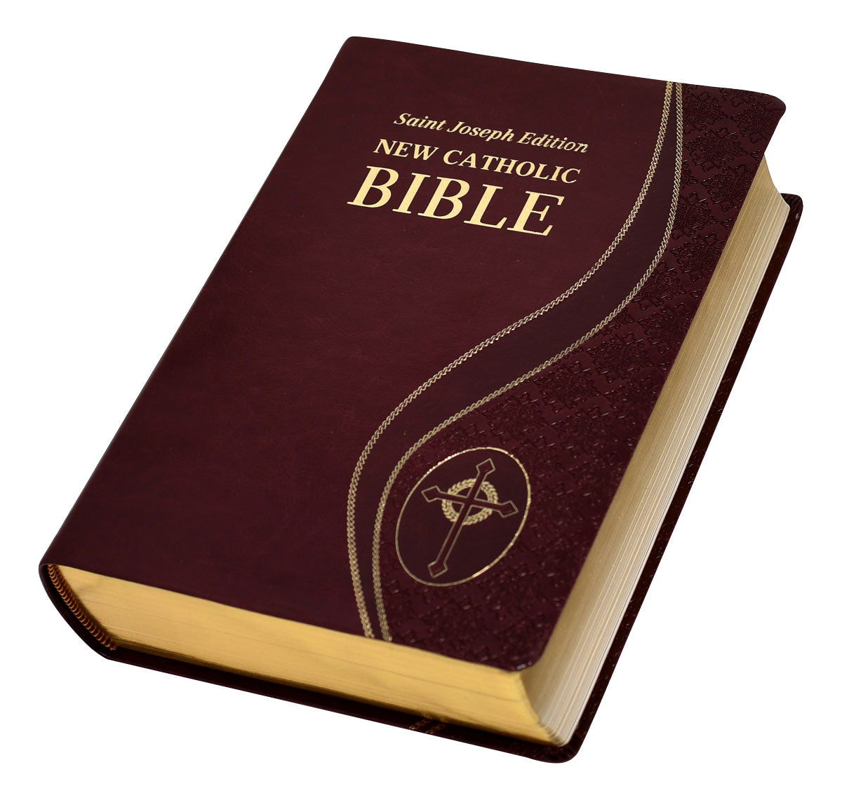 Edición San José: Nueva Biblia Católica Borgoña (Letra Grande)