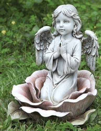 Statue - Angel In Rose Statue
