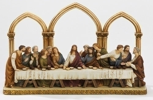 The Last Supper With Arches Sculpture 12"