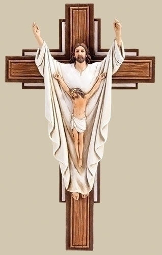 He Is Risen Crucifix  10.25"