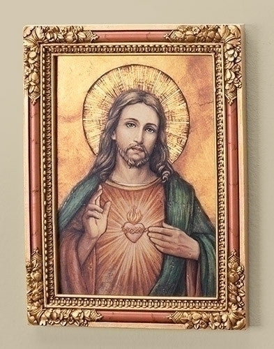 Sacred Heart of Jesus Icon Plaque
