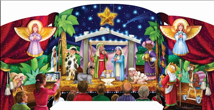 Free Standing Advent Calendar-The Greatest Story (18 x 8.75)