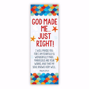 God Made Me Just Right (Bible Basics Bookmark)