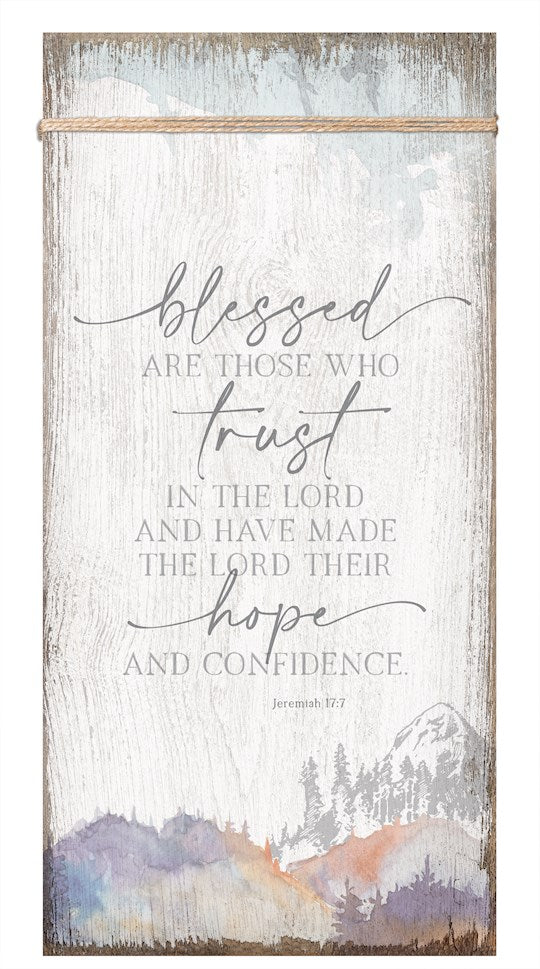 Plaque - Wall "Blessed are Those who Trust in the Lord...