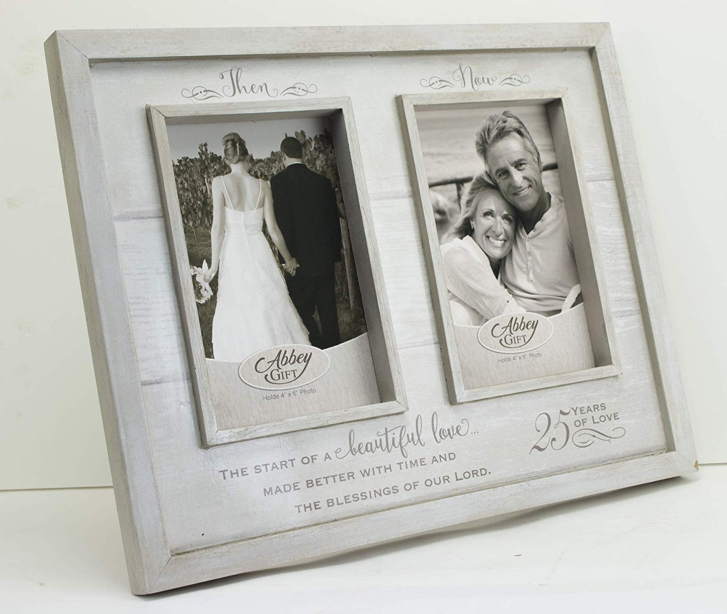 Then & Now - Anniversary Wooden Frames (25 or 50 Years)