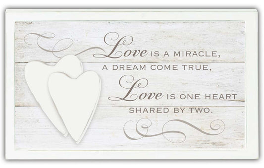 Love is a Miracle - Layered Wall Plaque