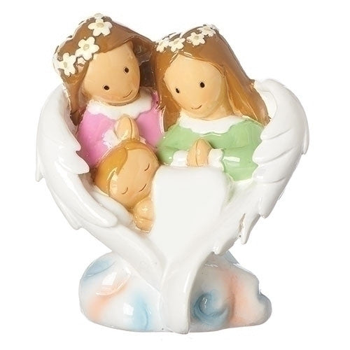 Guardian Angel Family Statue