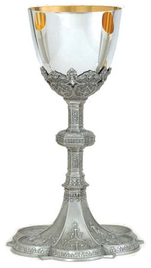 Chalice with Well Paten in Brite-Star Finish A 8402BS