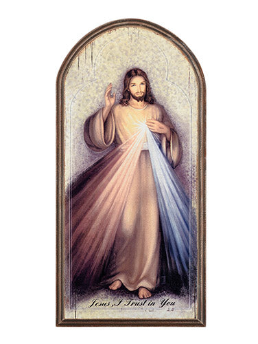 Marco Sevelli Arched Plaque - Divine Mercy