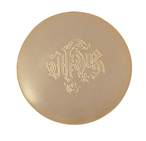Paten with Etched IHS Design.