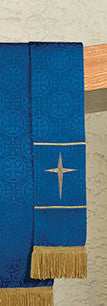 Paramentos de Jacquard Cruz de Malta (Azul)