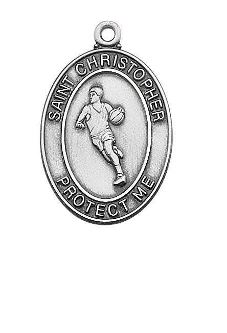St. Christopher Sports Medal Boy Basketball