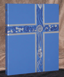 Ceremonial Binder Series 1 - Blue with Silver Cross
