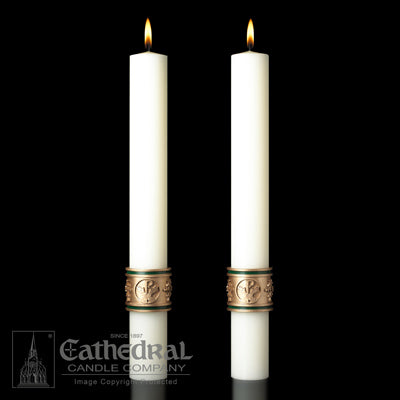 Altar Candles Cross of St. Francis