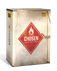A DVD set cover with a metallic texture and a red diamond-shaped label that reads 'CHOSA' with a flame icon, indicating the content is related to spiritual or religious education.