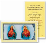 Prayer to the Sacred Heart & the Immaculate Heart Holy Card