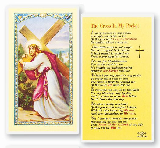 The Cross In My Pocket Holy Card
