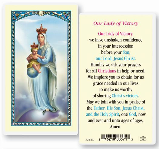 Our Lady Of Victory Holy Card