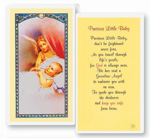 Precious Little Baby Holy Card