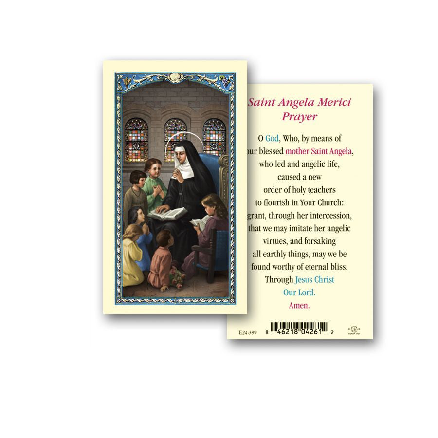 Saint Angela Merici Holy Card