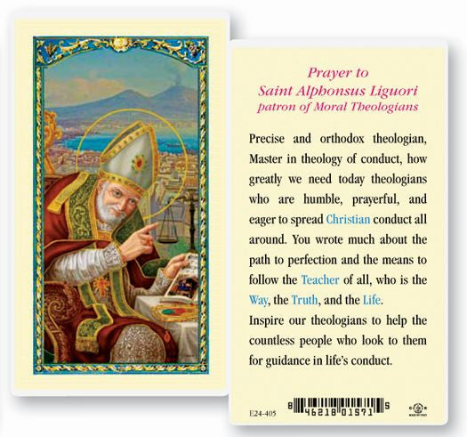 Saint Alphonsus Ligouri Holy Card
