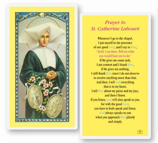 Saint Catherine Laboure Holy Card
