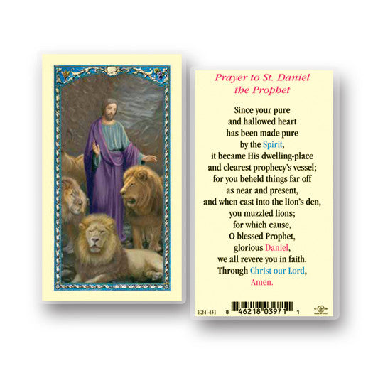 Saint Daniel Holy Card