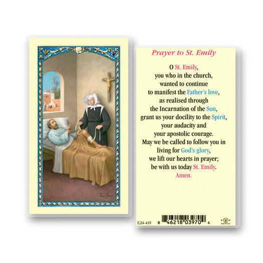 Saint Emily Holy Card