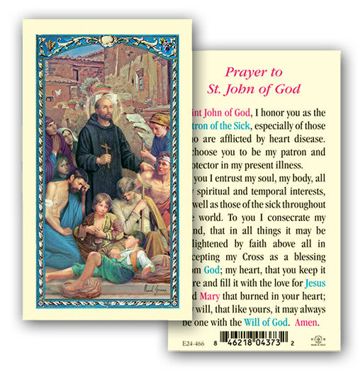 Saint John of God Holy Card