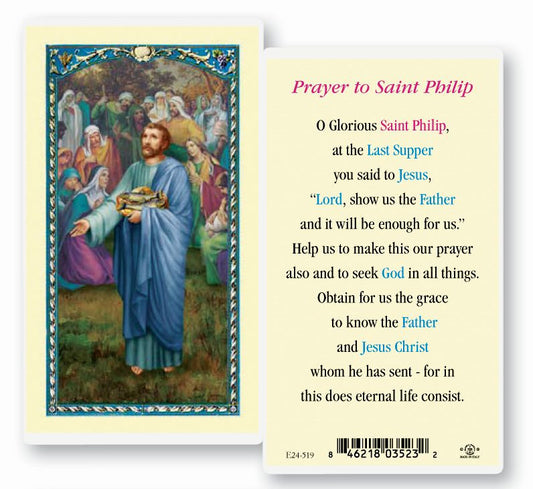 Saint Philip Holy Card