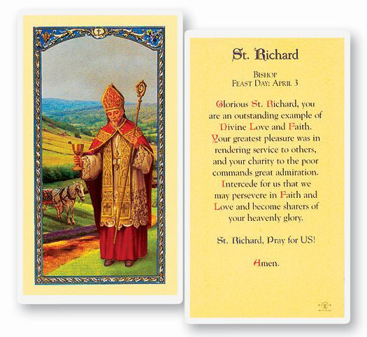 Saint Richard Holy Card