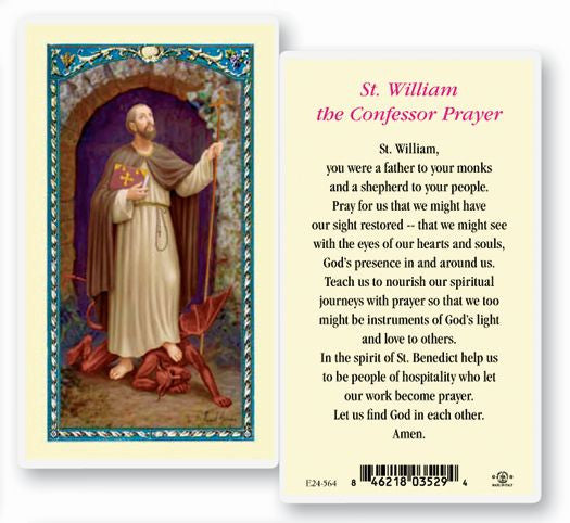 Saint William Holy Card