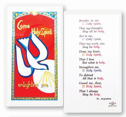 Holy Spirit Laminated Holy Card