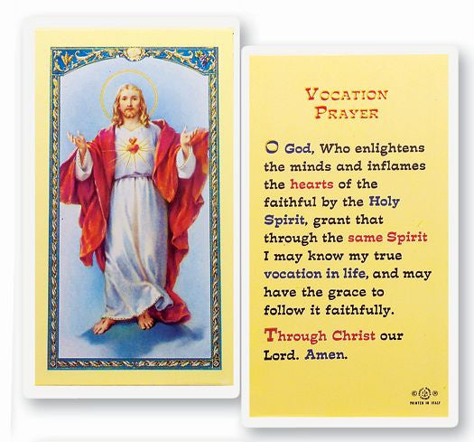 Vocation Prayer Holy Card