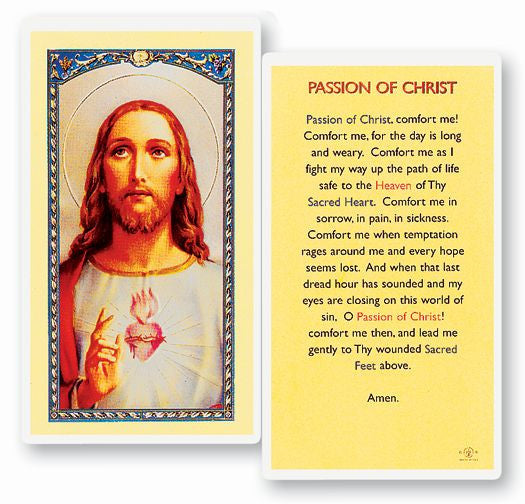 Passion Of Christ Holy Card