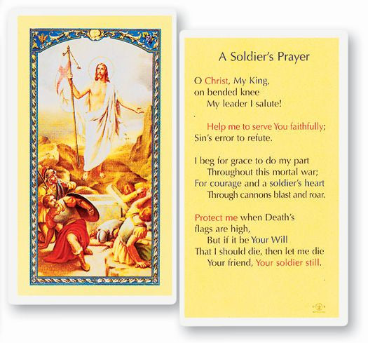 Soldier's Prayer Holy Card