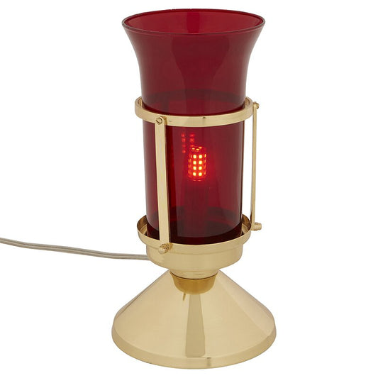 Sanctuary Lamp With Ruby Globe - Electric