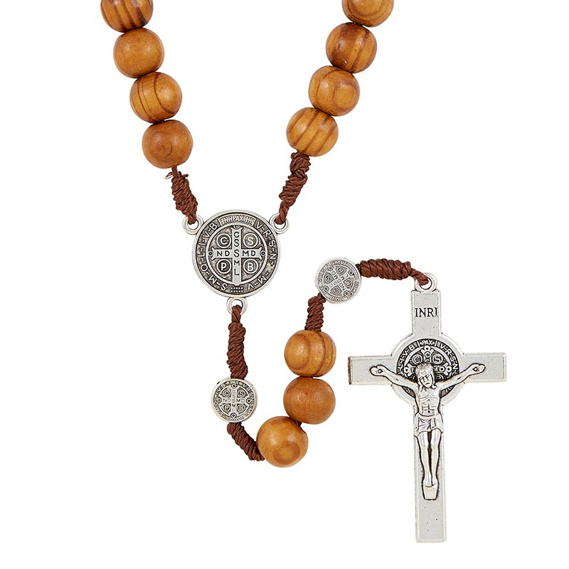 Saint Benedict Paracord Rosary - Brown – Joseph's Inspirational